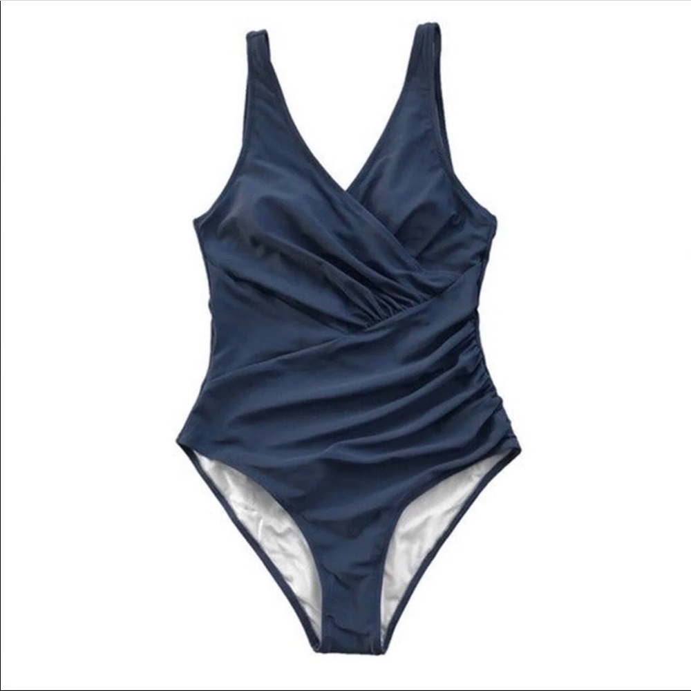 Cupshe navy blue onepiece swimsuit